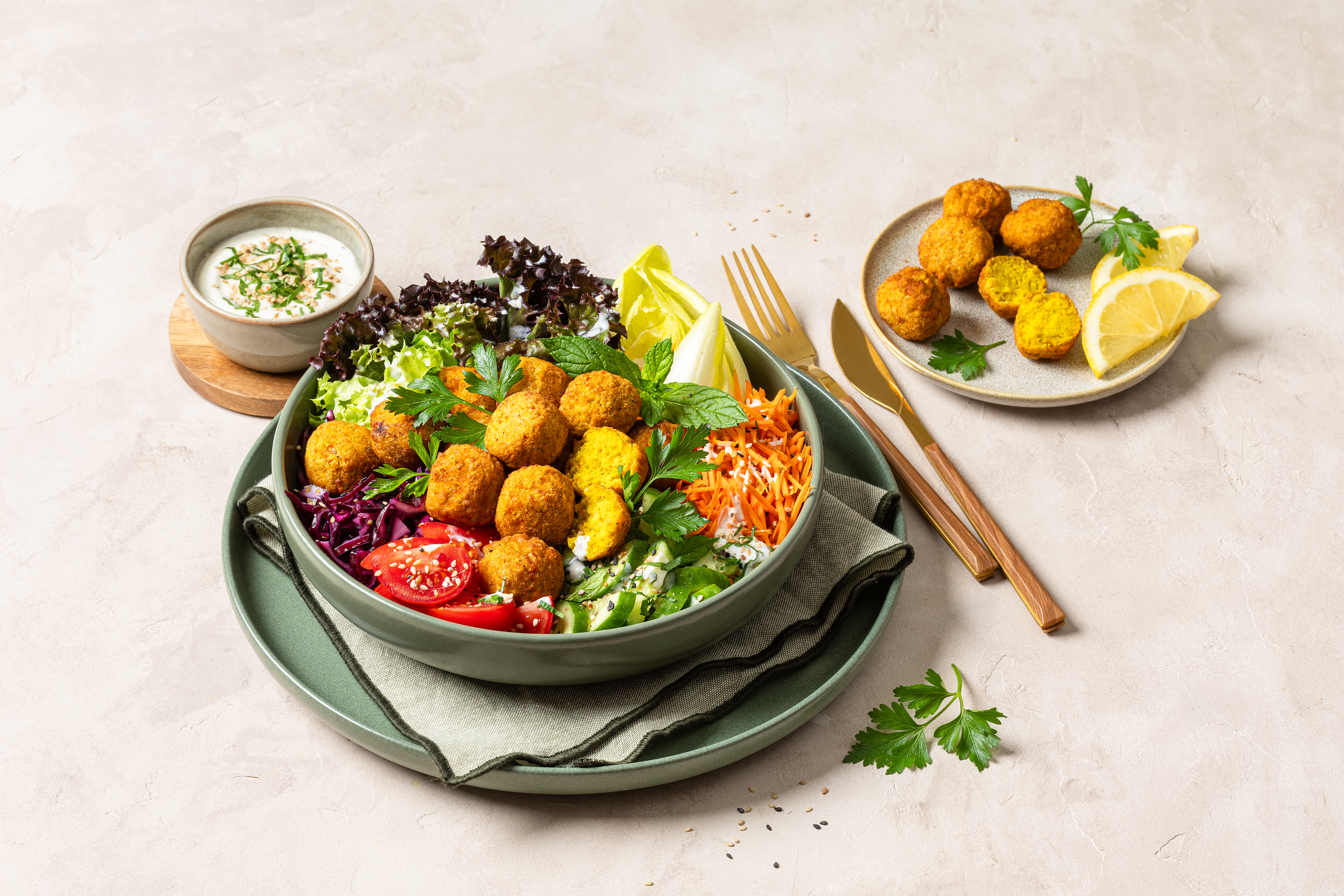 Falafelgericht traditionell